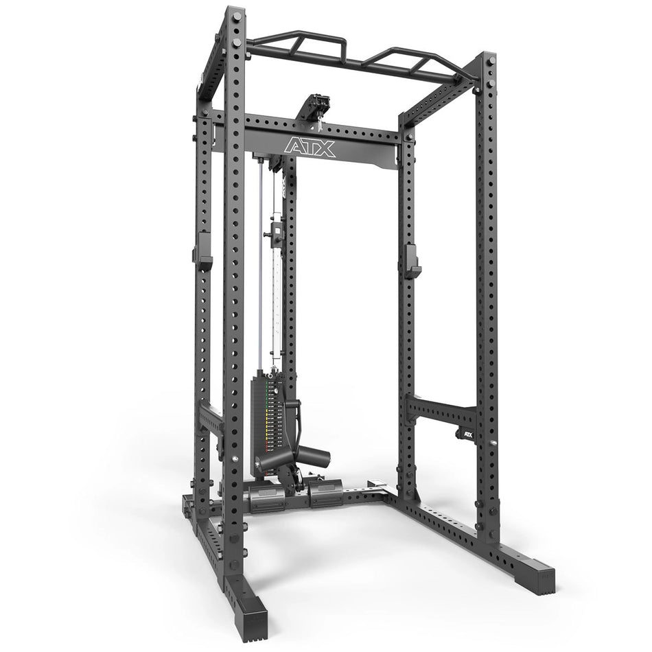 ATX® Power Rack PRX - 780 mit Latzug - 125 kg Steckgewichte - Power Rack mit Kabelzug
